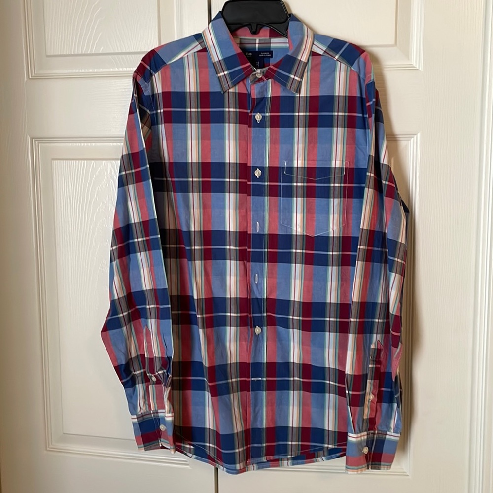 Men’s Gap Button-Down Plaid Shirt
